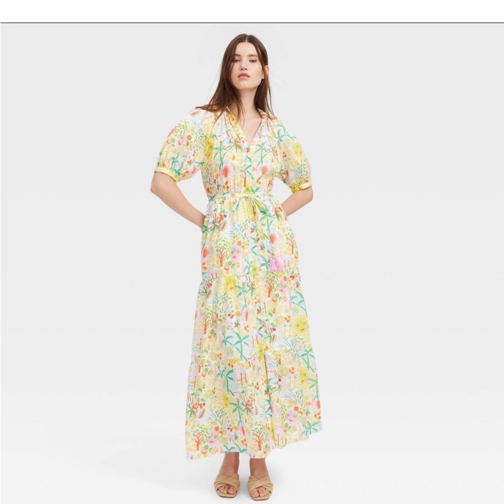 NWT Roller Rabbit x Target Women’s Vacation Short Sleeve Maxi Dress